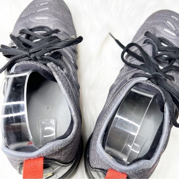 Nike Airmax Vapormax Plus Cool Gray Team Orange Sneakers Size 10.5 Running - Picture 8 of 15